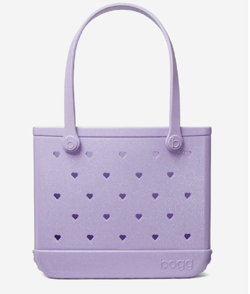 Bogg Bag Baby Shimmer Heart Lilac