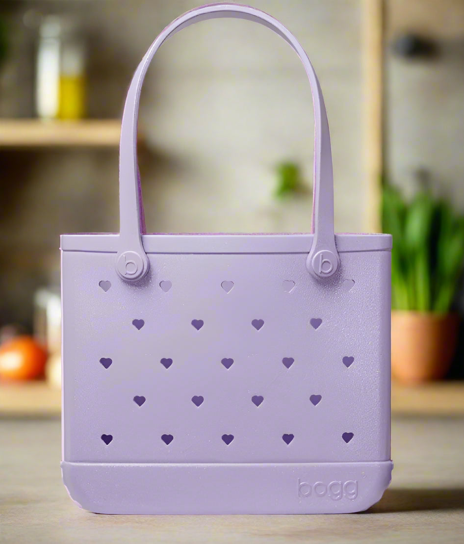 Bogg Bag Baby Shimmer Heart Lilac