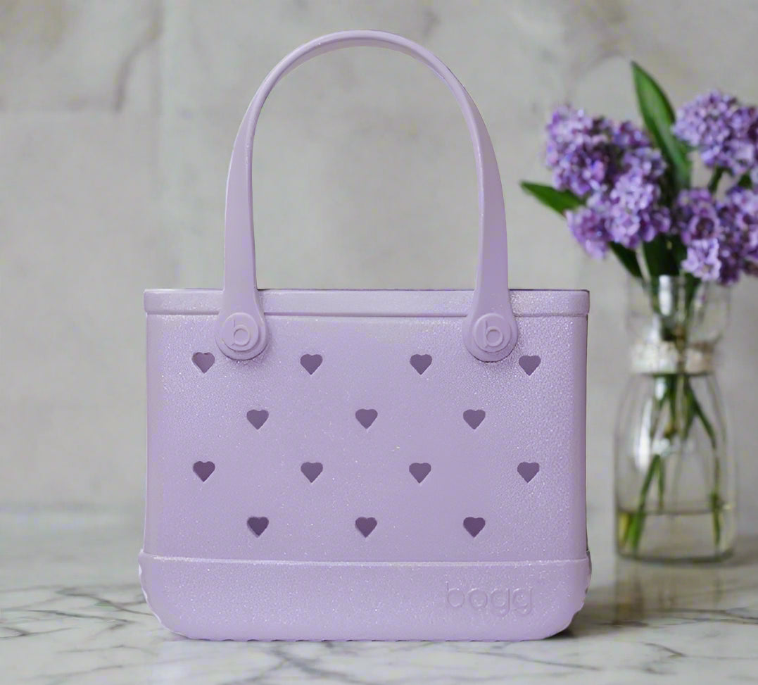 Bitty Bogg Bag Heart Shimmer Lilac