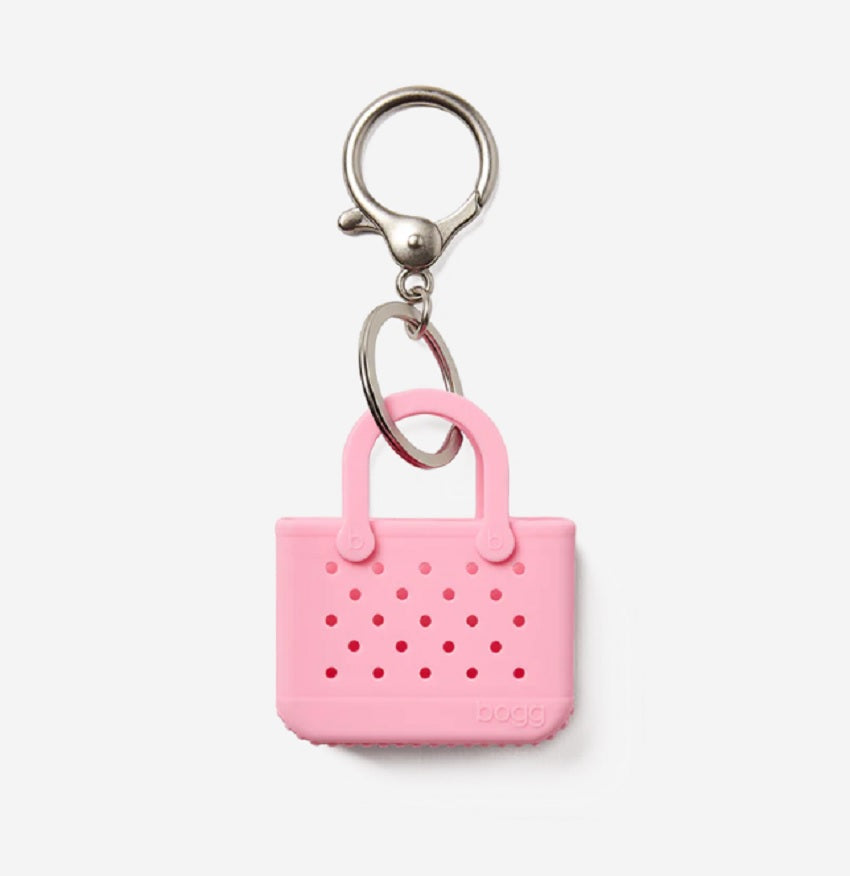 Bogg Tiny Tote Keychain Pink Bubbles