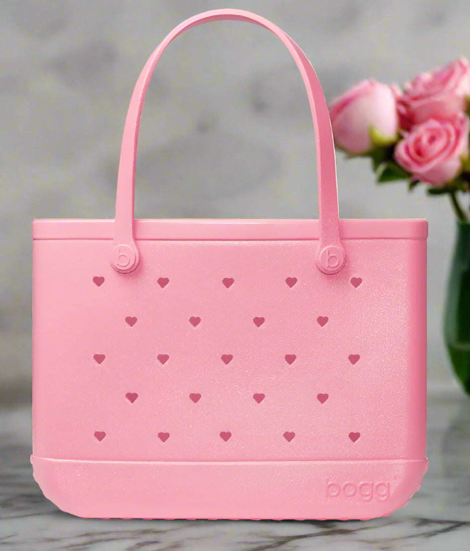 Bogg Bag Heart Shimmer Bubblegum Original