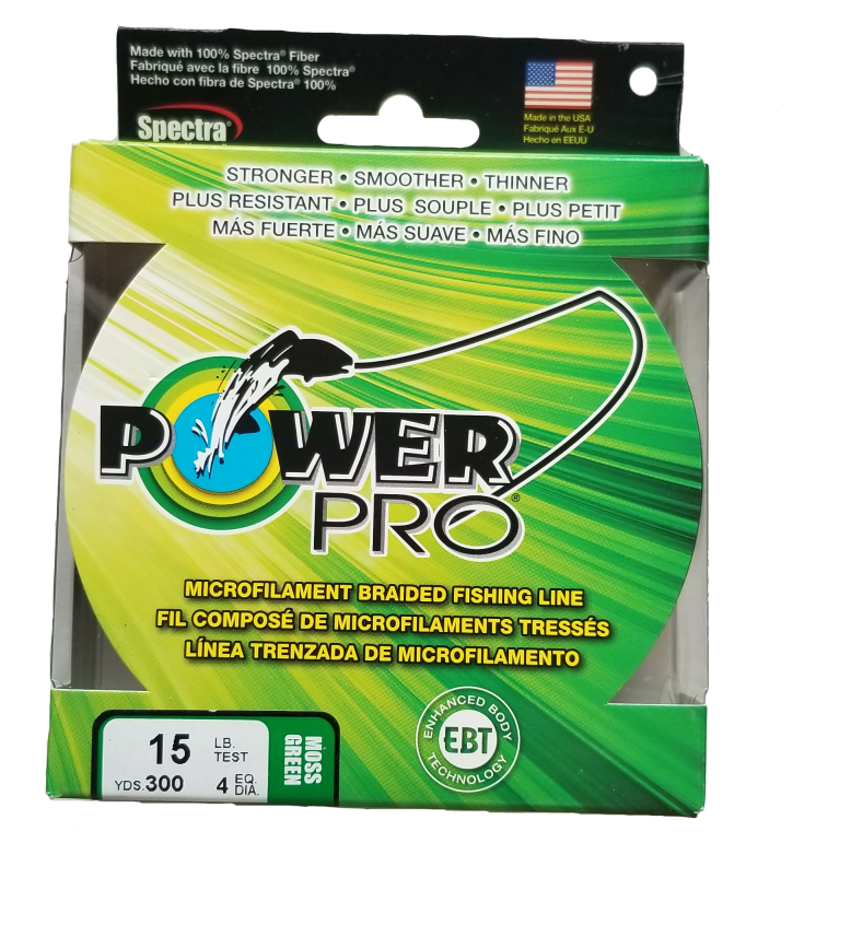 Power Pro Moss Green 15 lb 300 yds Braided Fishing Line