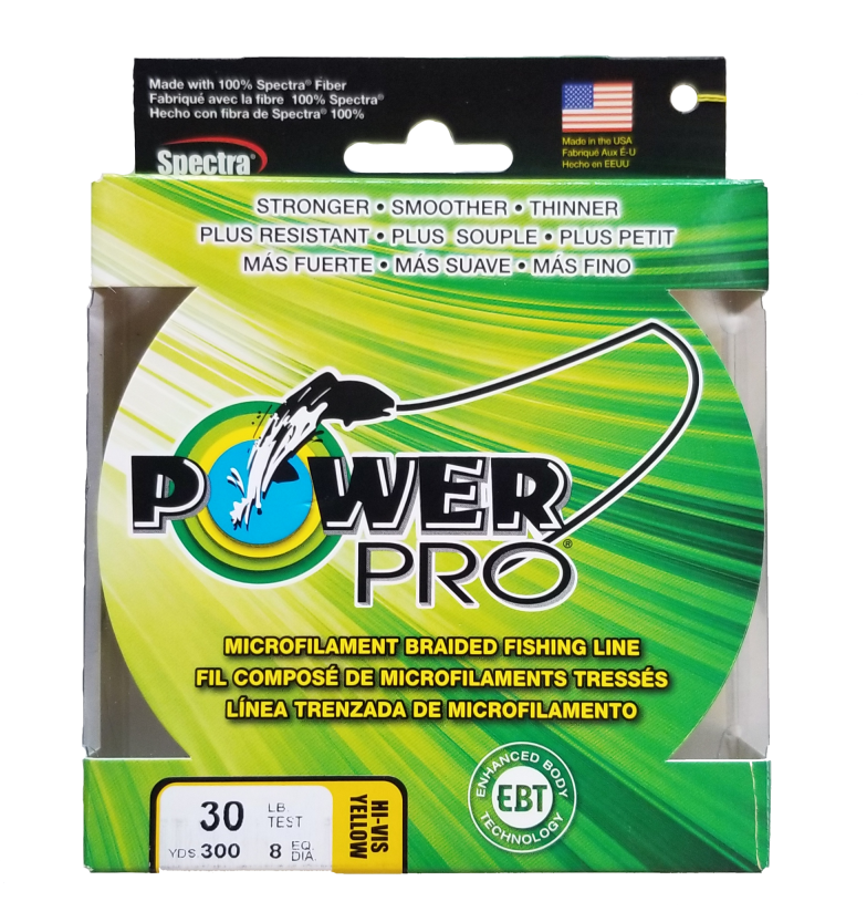 Power Pro Hi-Vis Yellow 30 lb 300 yds Braided Fishing Line