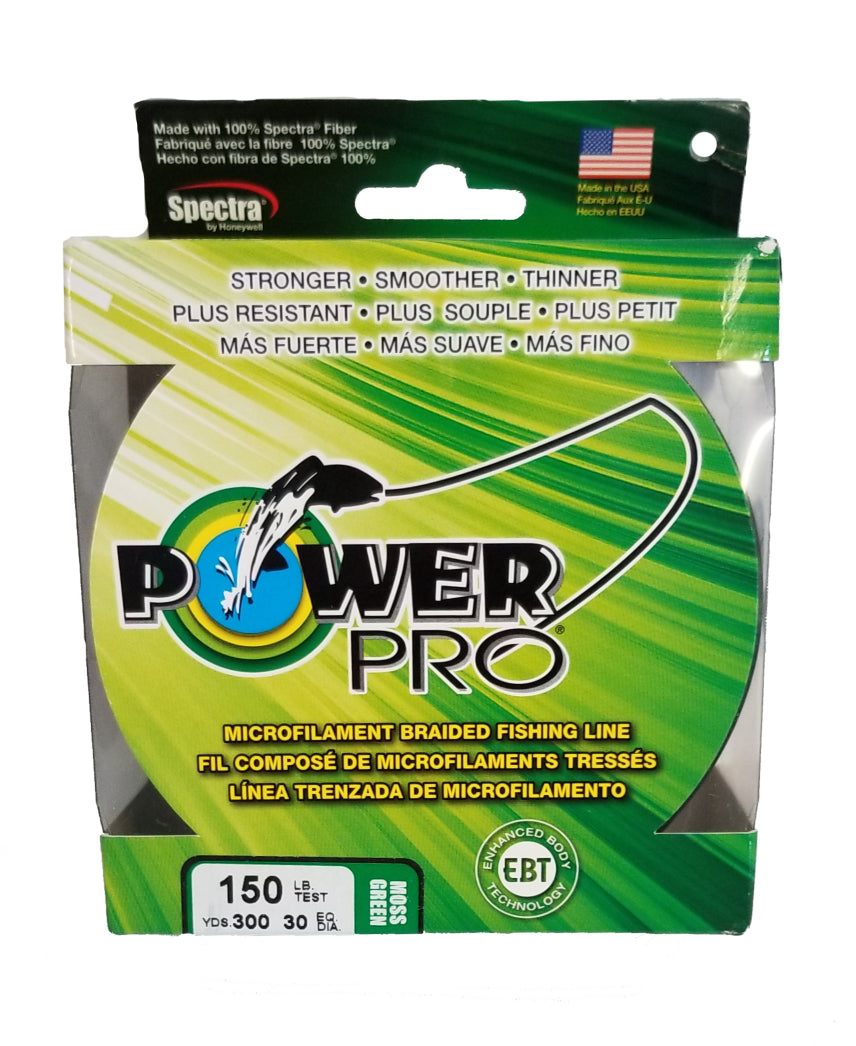 Power Pro Moss Green 150 lb 300 yds Braided Fishing Line