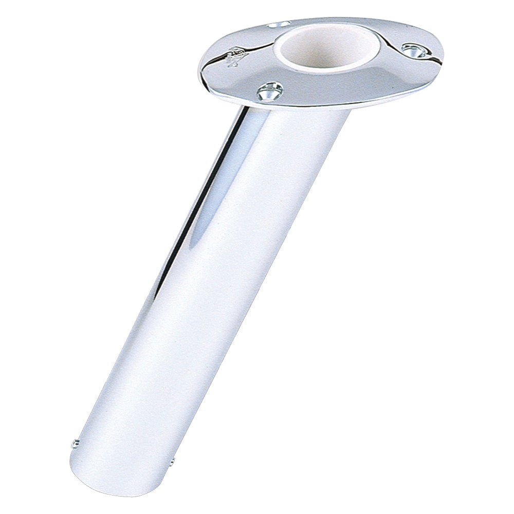 Lees 30 Degree Stainless Steel Flush Mount Rod Holder 