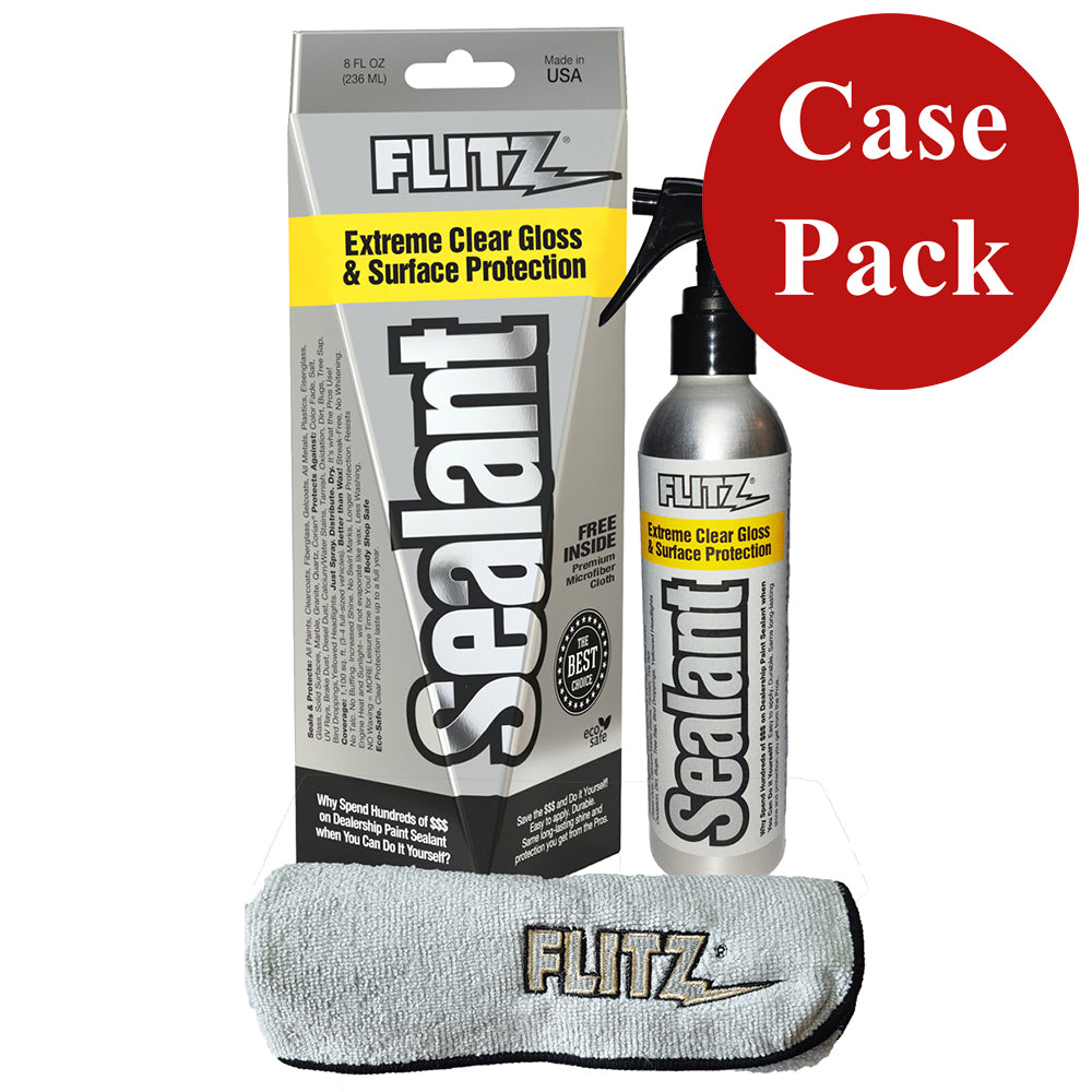 Flitz Ceramic Sealant Spray Bottle wMicrofiber Polishing Cloth  236ml8oz Case of 6 CS 02908CASE