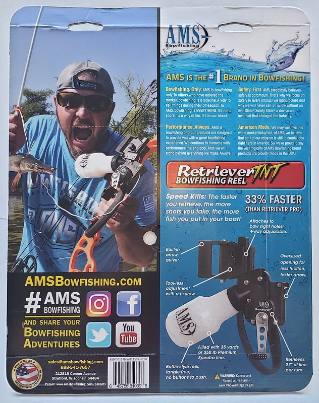 AMS Pro Retriever Bowfishing Reel