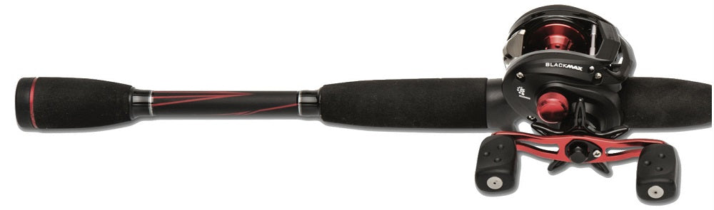 Abu Garcia Black Max & Max X Low Profile Baitcast Reel and Fishing Rod  Combo