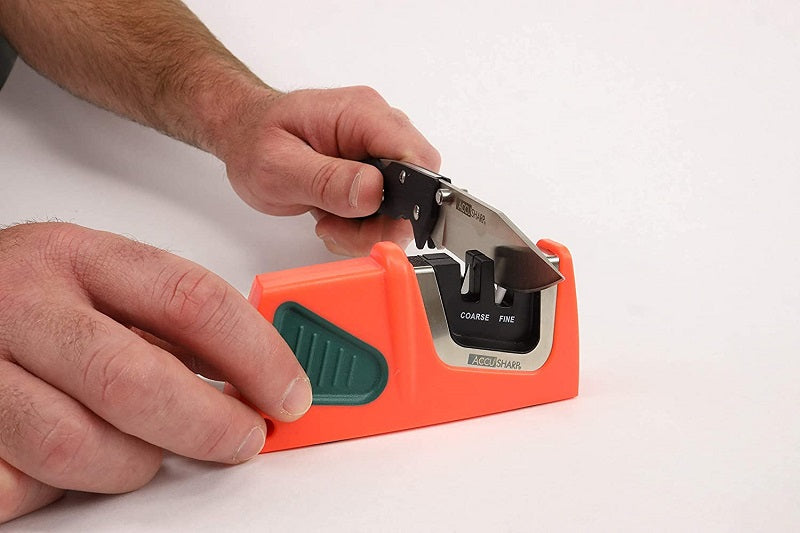 AccuSharp Compact Pull-Through Knife Sharpener Orange 0083TRAY