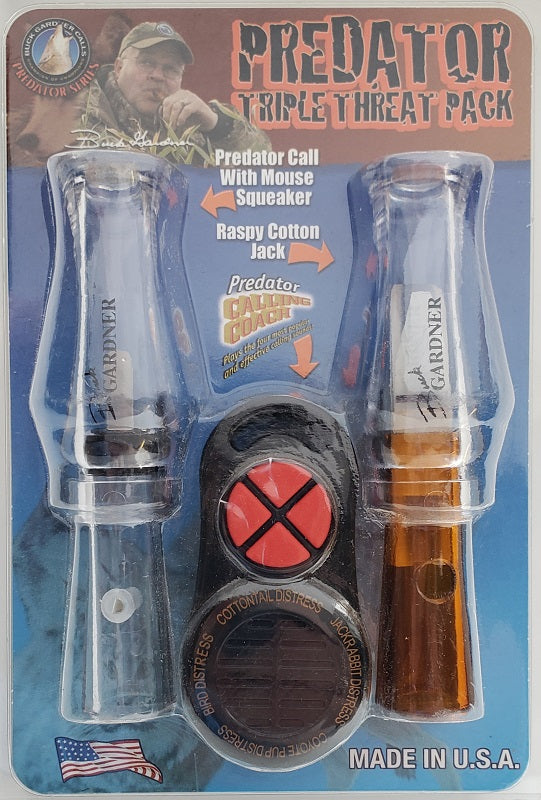 Buck Gardner's Predator Call Triple Threat Pack KIT-PRED-CC