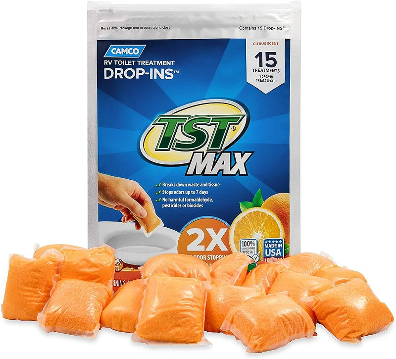 Camco RV Toilet Treatment Drop-ins TST Max 15pk 41189