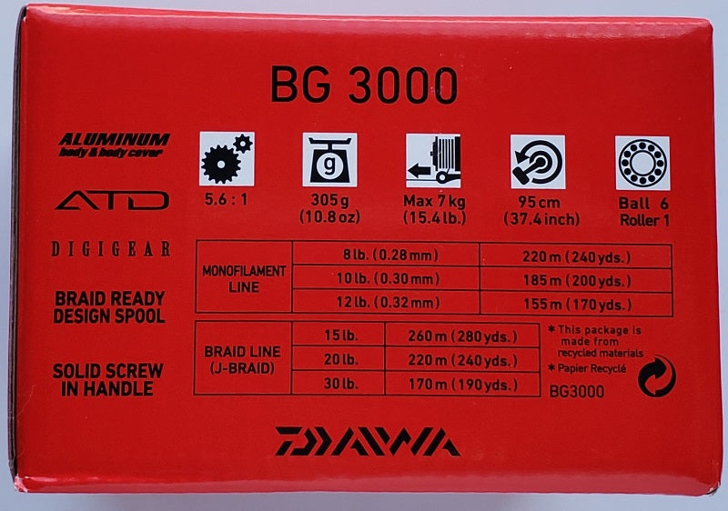 Ammo Bros  DAIWA BG 3000 Spinning Reel