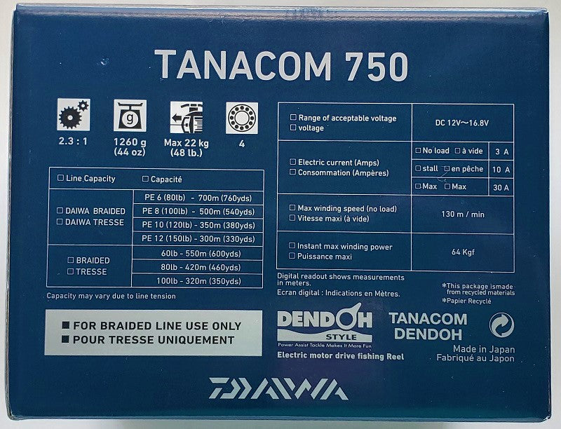 DAIWA TANACOM 750 Electric Reel – Welcome to