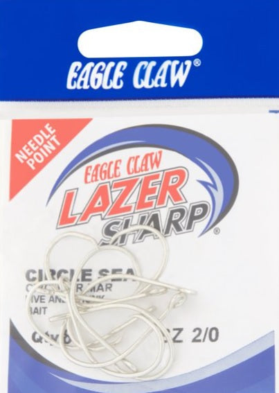 Eagle Claw Lazer Circle Hook Rig 7/0 Fishfinder PlatinumBlack