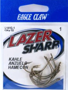 Eagle Claw L141G Lazer Kahle Offset Hook