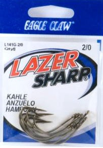 Eagle Claw Lazer Circle Sea Hooks 2/0 8pk