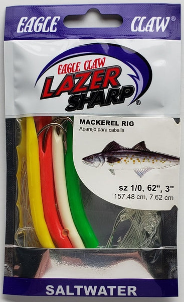 Eagle Claw Lazer Sharp L831 Redfish Leader Rig 31inch 1oz weights