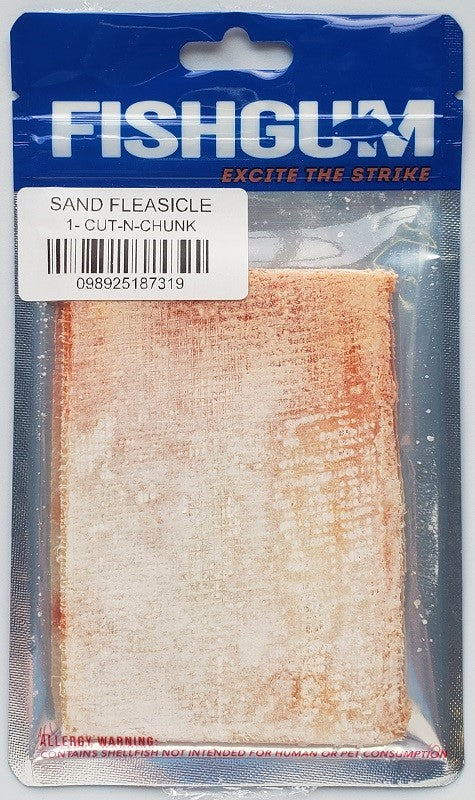 FISHGUM Excite The Strike 1-Cut-N-Chunk Sand Fleasicle