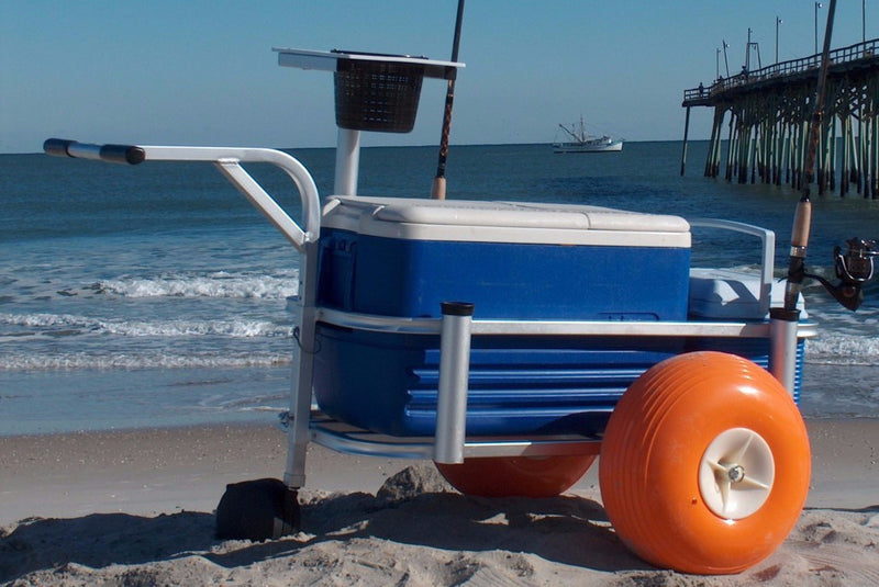 Outdoor Anglers' Equipment-Fishing Rolling Wheel Wagon Beach