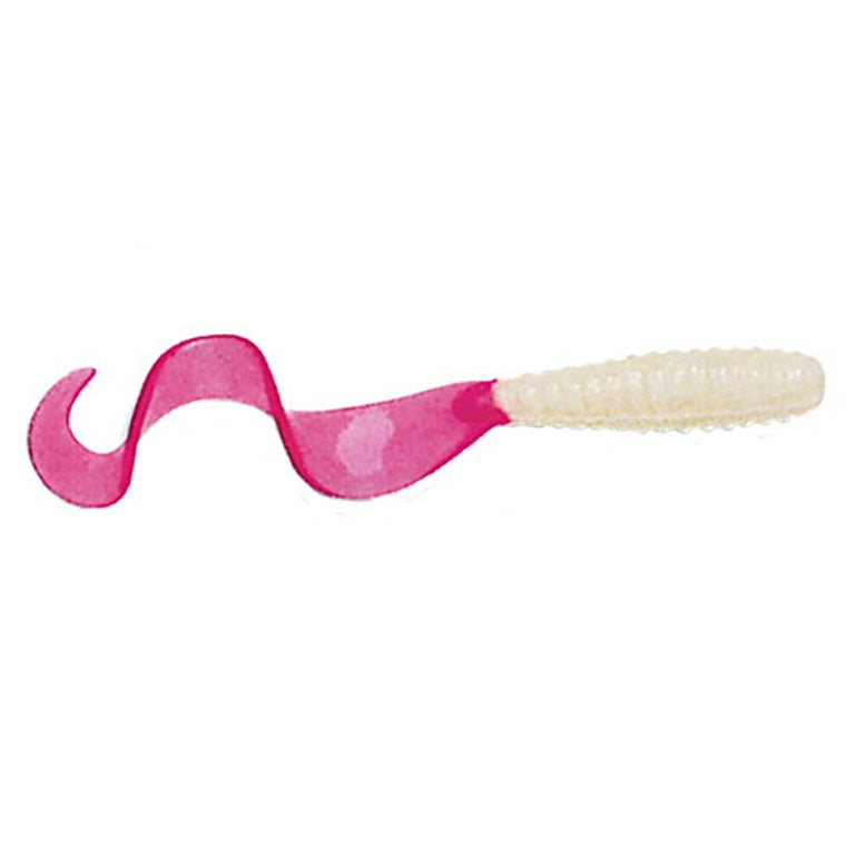 Sea Striker Got-Cha Curltail Grub White/Firetail