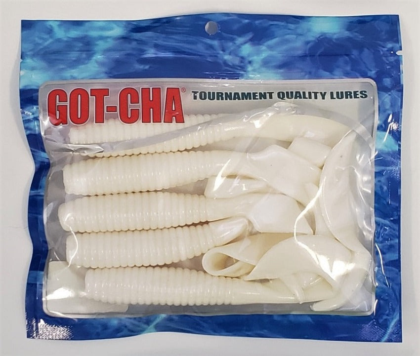 Sea Striker Got-Cha Curltail Grub White