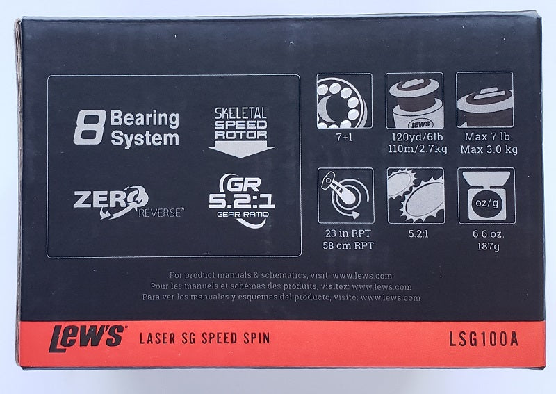 Lew's Laser SG Speed Spin LSG100A