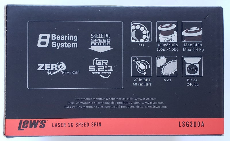 Lew's Laser SG Speed Spin LSG300A