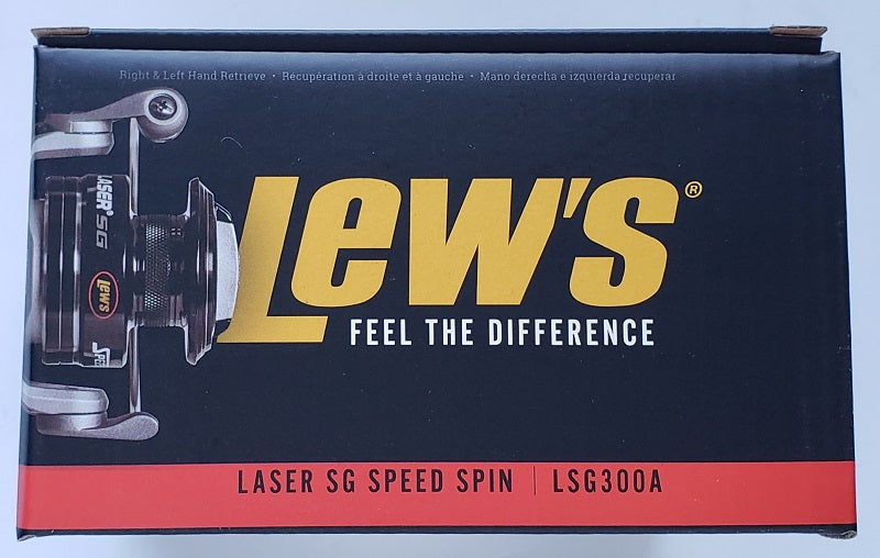 Lew's Laser Sg Speed Spin Spinning Reel LSG300A 5.2:1
