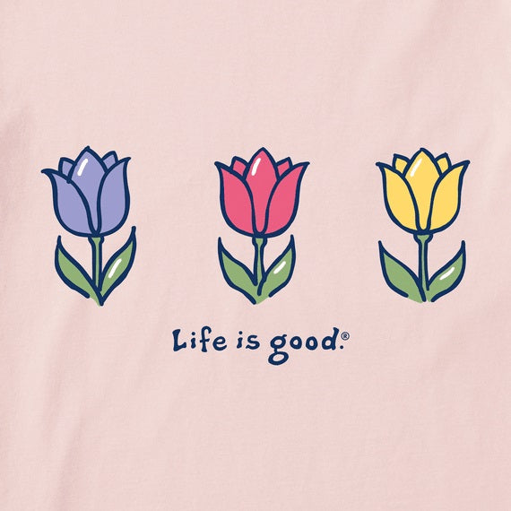 Life Is Good W Crusher Vee Three Tulips 89333