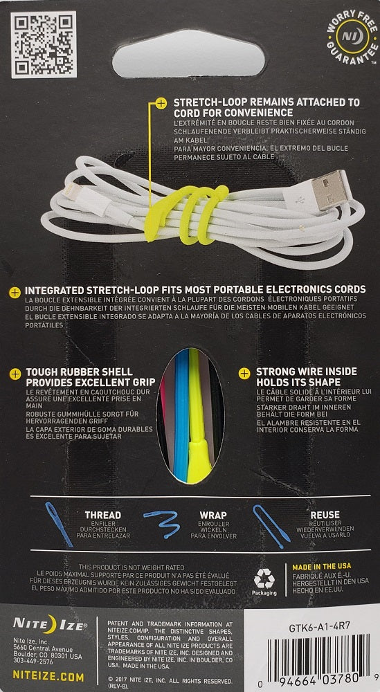 Nite Ize Gear Tie GTK6-A1-4R7