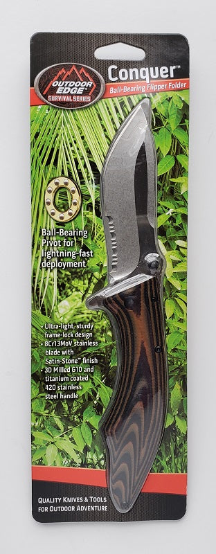 Outdoor Edge 3.5" Conquer Knife CQ-35S