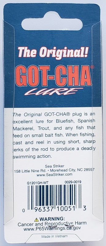 Sea Striker Got-Cha Lure 1-3/4 in. 5/8 oz. G1201GH-WT