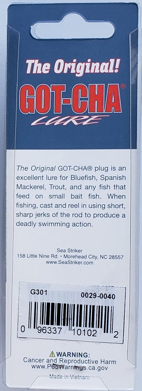 Sea Striker Got-Cha Lure 2-1/2 in. 7/8 oz. G301