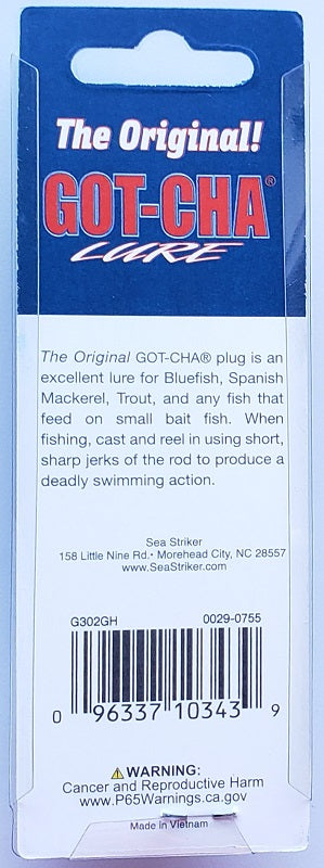 Sea Striker Got-Cha Lure 2-1/2 in. 7/8 oz. G302GH