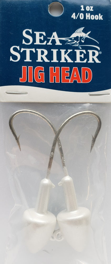 Sea Striker Got-Cha Pearl Jig Heads 1oz 2pk SS10PRL-2