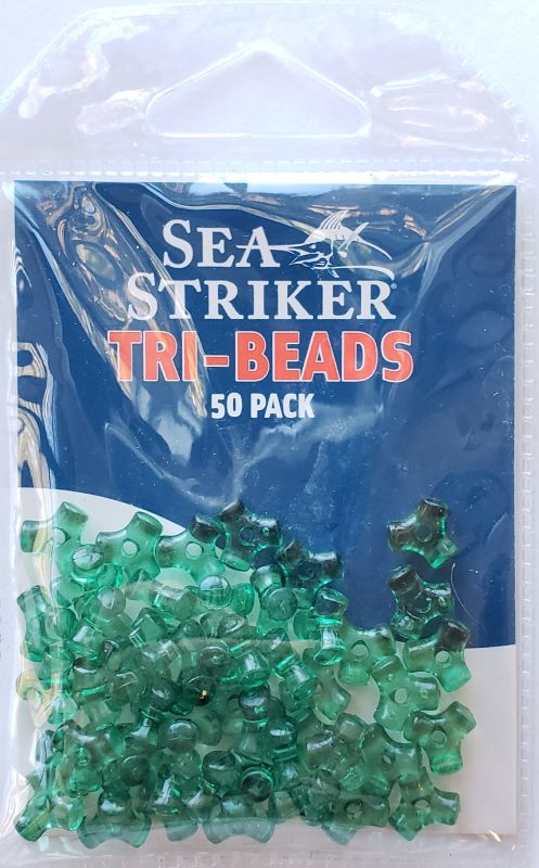 Sea Striker Plastic Tri-Beads - Kelly Green TRI-KG