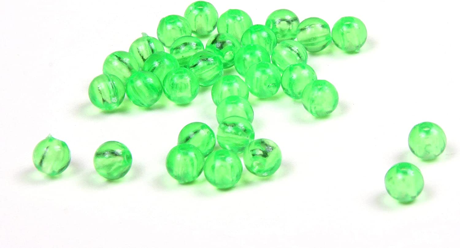 Sea Striker Round Plastic Beads - Chartreuse