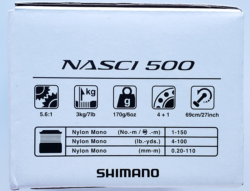 Shimano Nasci 500 Spinning Reel NAS500FC