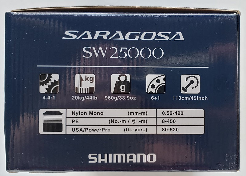 NEW SHIMANO SARAGOSA SWA 25000 SRG 25000 SWA REEL *1-3 Days Fast Delivery*  