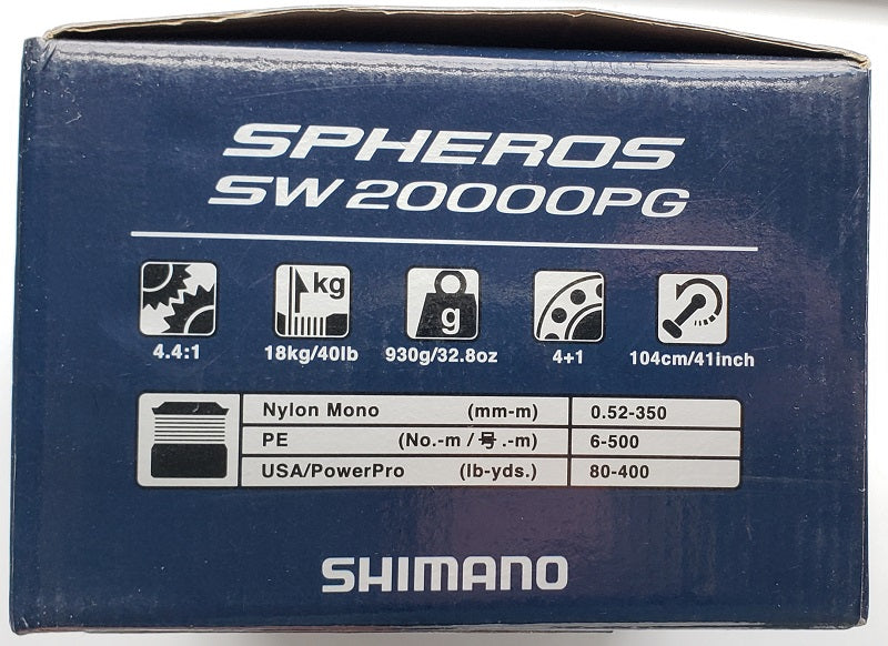 Shimano Spheros SW 20000PG Spinning Reel SPSW20000PGA