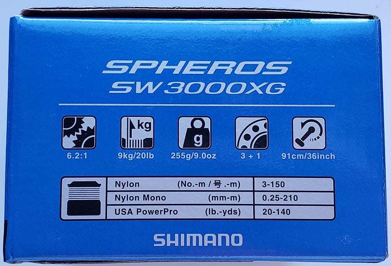 Shimano Spheros SW 3000XG Spinning Reel SP3000XGSW