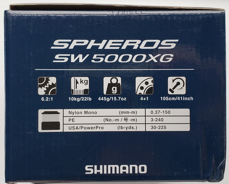 Shimano Spheros SW 5000XG Spinning Reel SPSW5000XGA