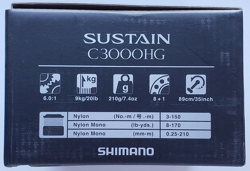 SHIMANO Sustain FI Spinning Reel (SAC3000HGFI)