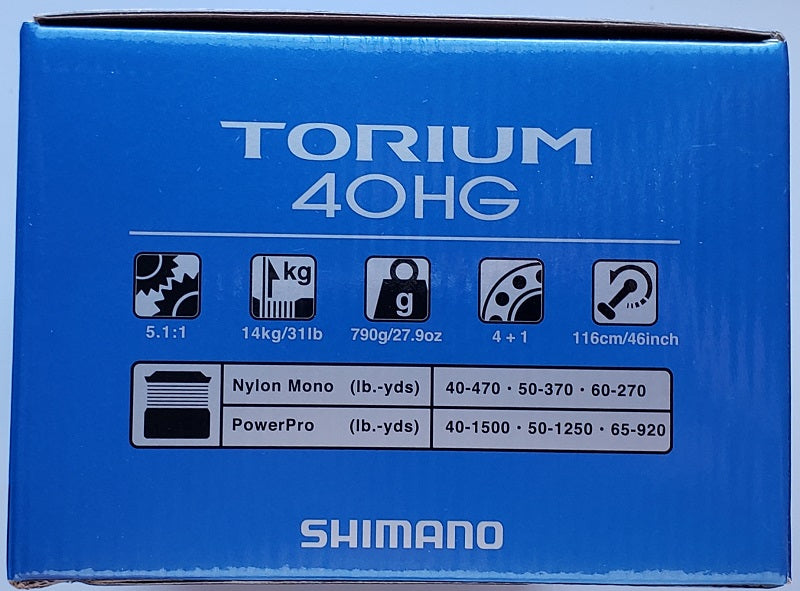 Shimano Torium A HG TOR40HGA Conventional Reel