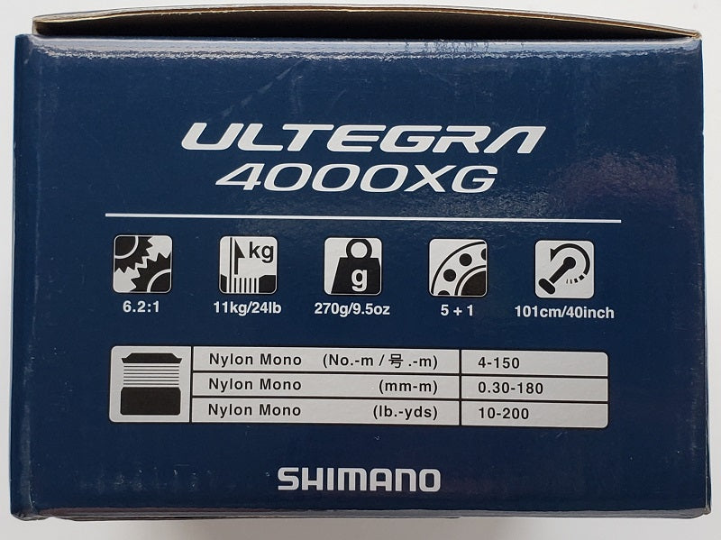 Buy Shimano Ultegra 4000XG FC Spinning Reel online at Marine-Deals