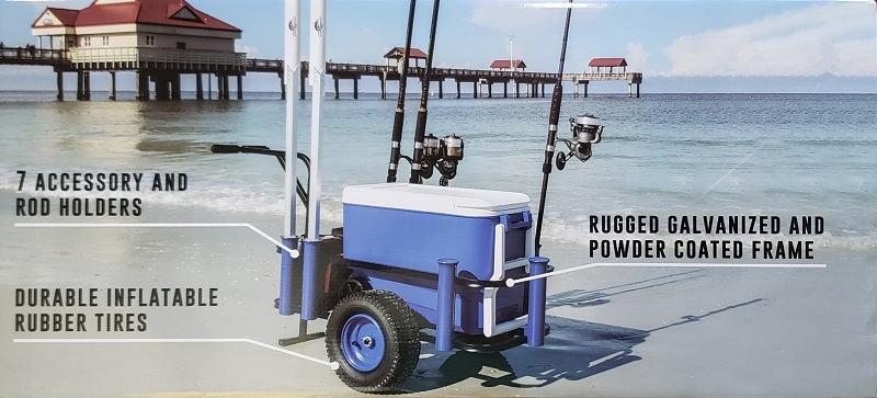 Tsunami Pro Beach and Pier Cart TS-PROBCHCRT-BK