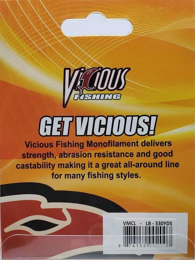 Vicious Monofilament Fishing Line 6lb 330yds VMCL6