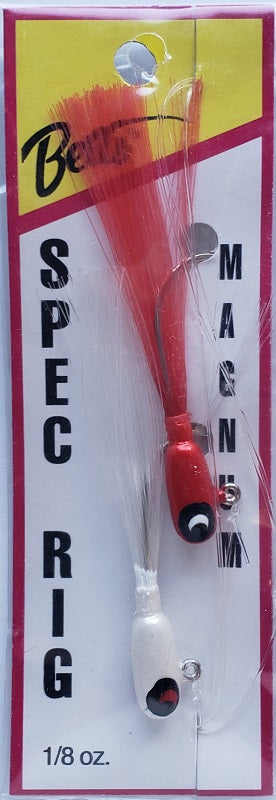 Betts Spec Rig Magnum 1/8 oz White/Red 780-8HVY-15