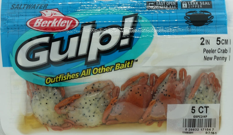 Berkley Gulp! Saltwater Peeler Crab Soft Bait, Saltwater, 2in